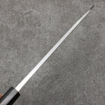 Hideo Kitaoka Acier Bleu No.2 Damas Mioroshi Deba Couteau Japonais 210mm Shitan Manipuler - japanny-FR